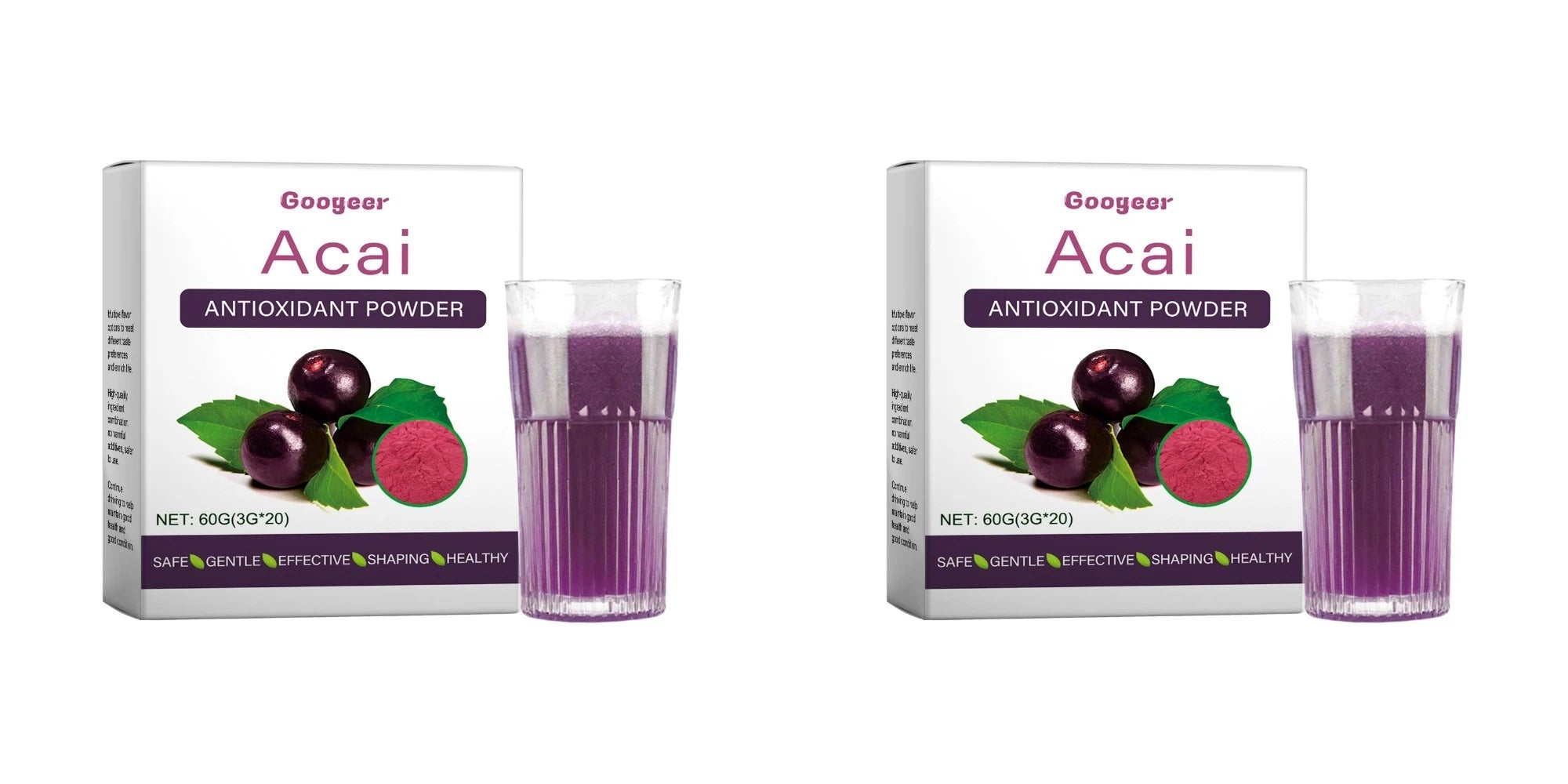 Acai Berry Antioxidant Powder Dietary Supplement Drink Mix 60g