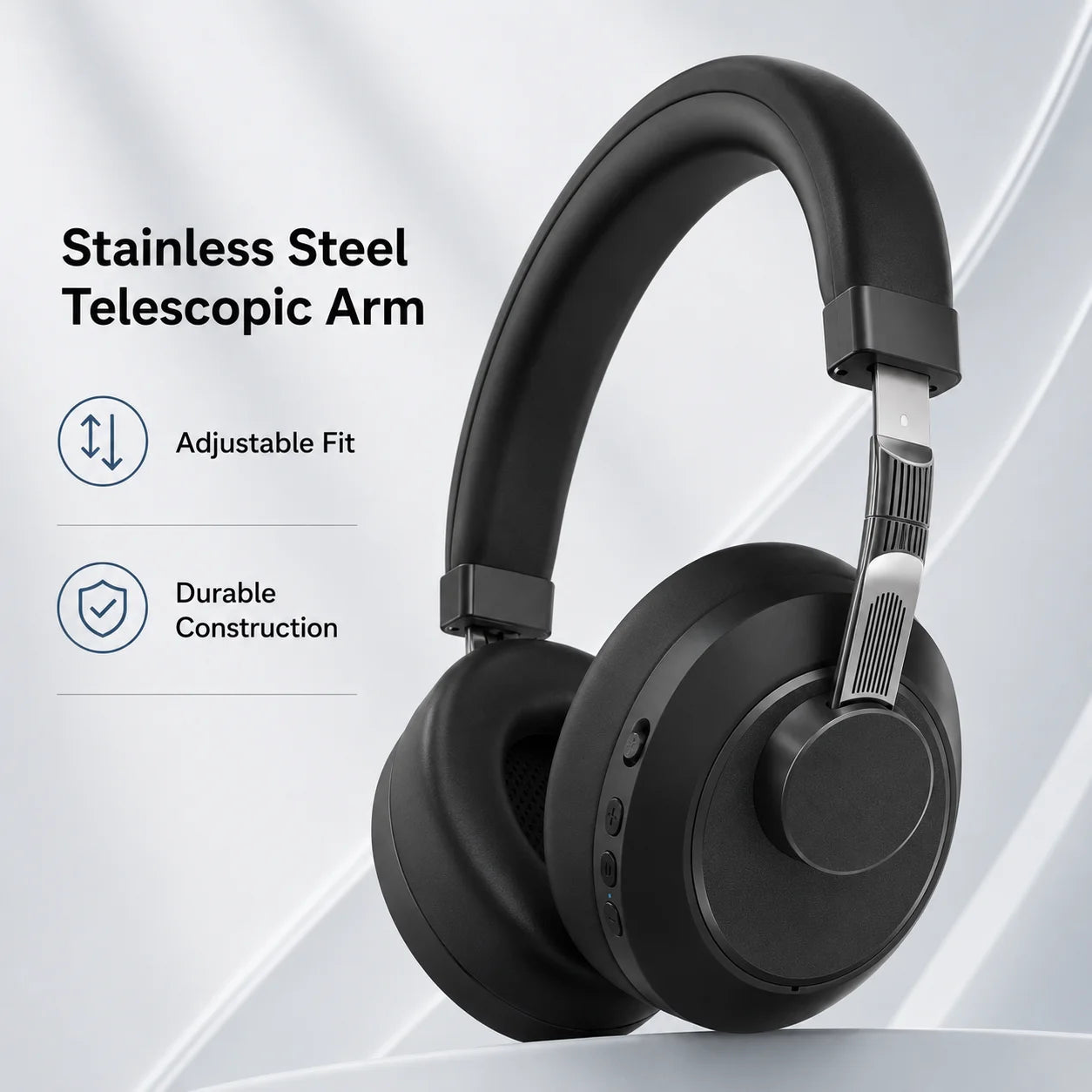 ANC Wireless Bluetooth 5.4 Over Ear Noise Cancelling Headphones