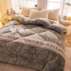 Thick Warm Lamb Fleece Blanket and Soft Milk Fleece Comforter