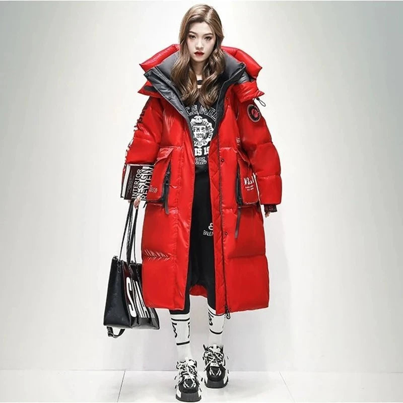 Women's Thick Warm Hooded Down Parka Coat