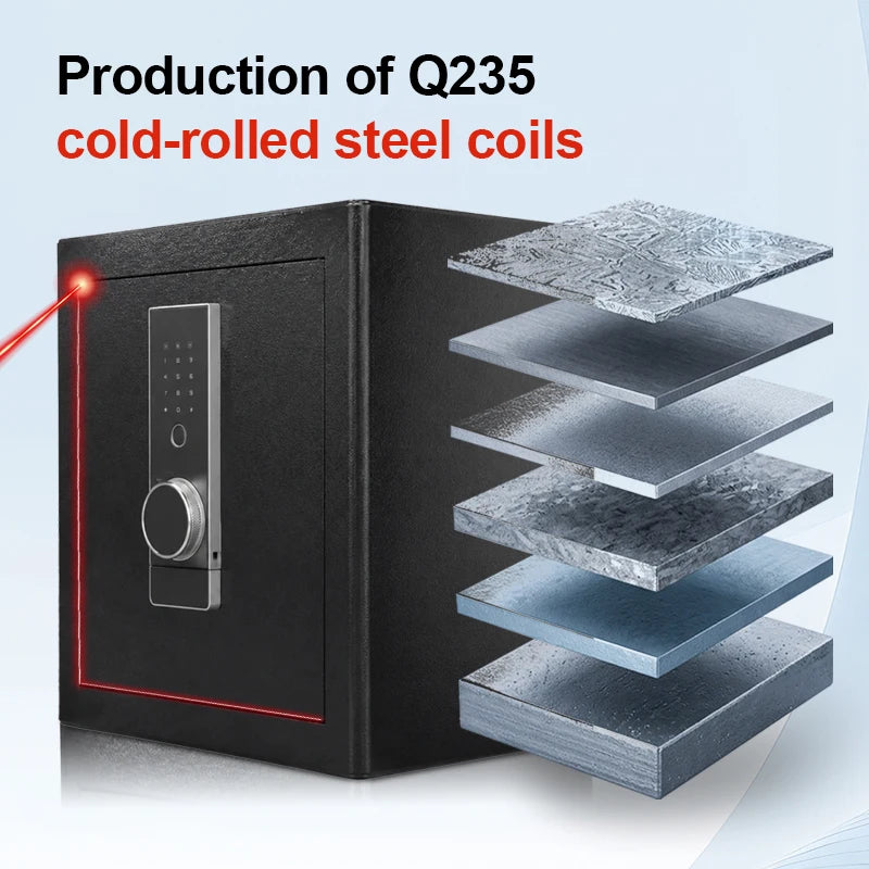 Biometric Fingerprint Safe Box and Solid Steel Security Cabinet