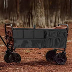 Foldable Wagon Side Storage Bag with Multi-Pocket Mesh Organizer