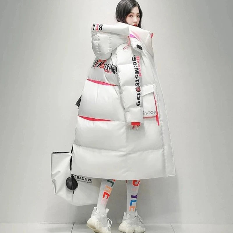 Women's Thick Warm Hooded Down Parka Coat