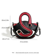 Women's Large Capacity Leather Top Handle Crossbody Bag