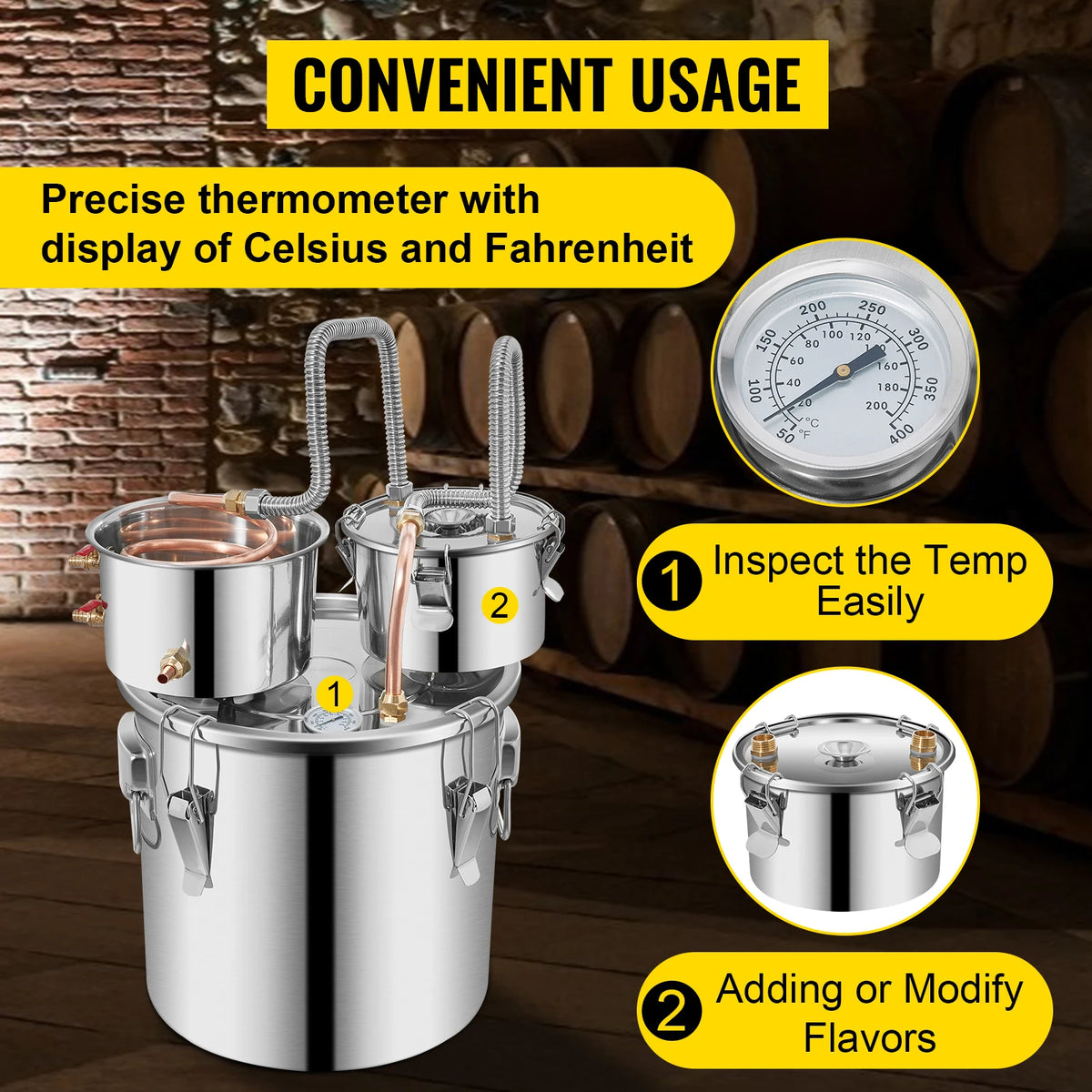 Alcohol Distiller Machine and Home Brewing Kit