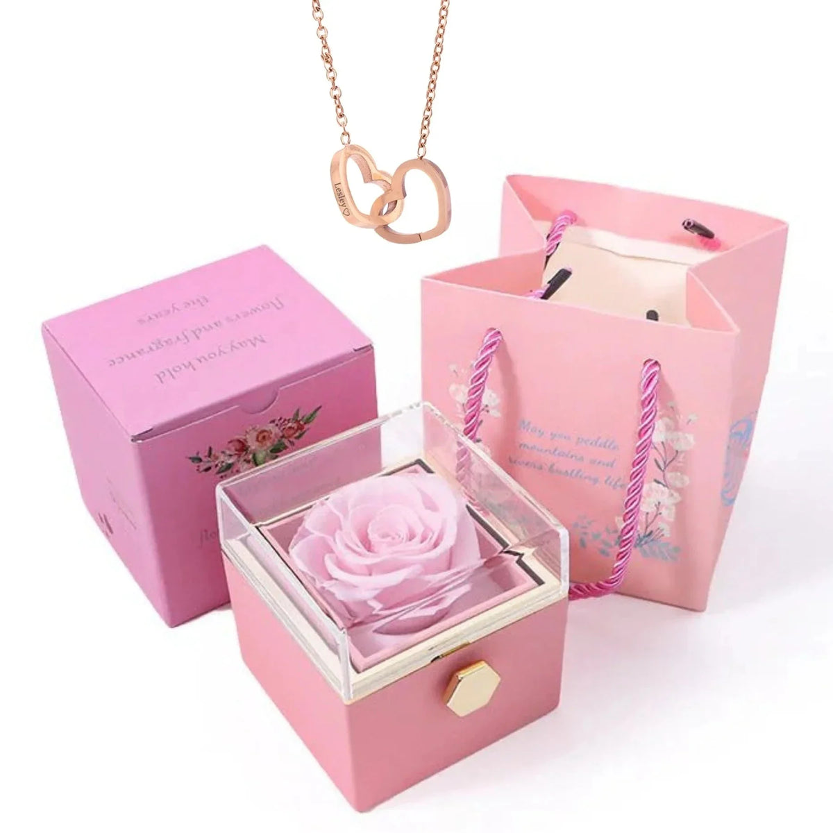Women's Custom Names Heart Pendant Necklace