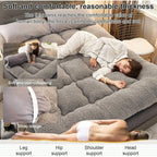 Japanese Floor Futon Mattress and Fluffy Roll Up Bed