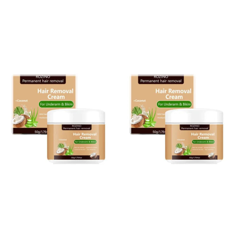 Unisex Coconut Aloe Vera Smooth Hair Removal Cream 1.8 oz