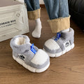 Winter Warm Plush Platform Slippers Unisex High Top Snow Boots