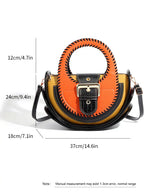 Women's Large Capacity Leather Top Handle Crossbody Bag