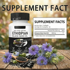 Ethiopian Black Seed Oil Softgels Herbal Dietary Supplement