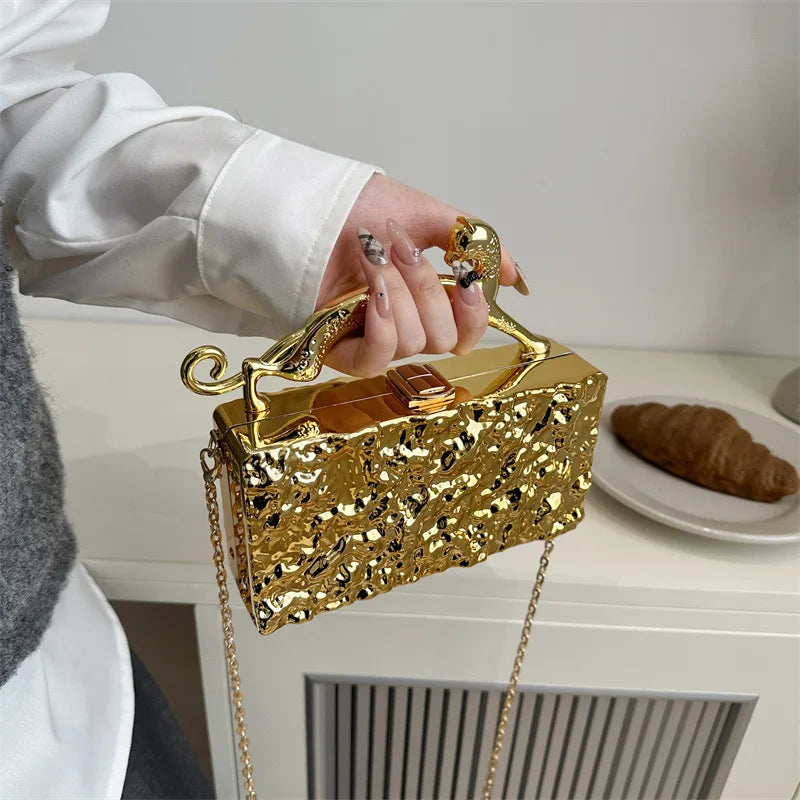 Women's Fashion Acrylic Chain Crossbody Shoulder Bag Purse