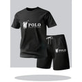 Men's Casual Summer T-Shirt and Shorts Suit Set
