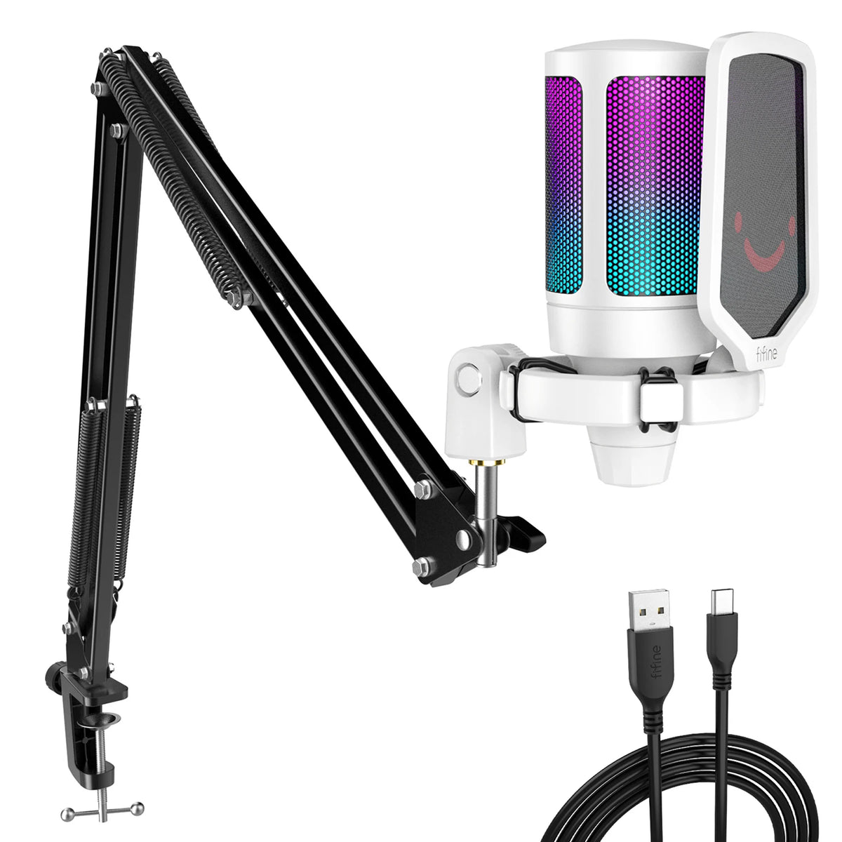USB Gaming Microphone Kit for PC and PS5 Condenser Mic