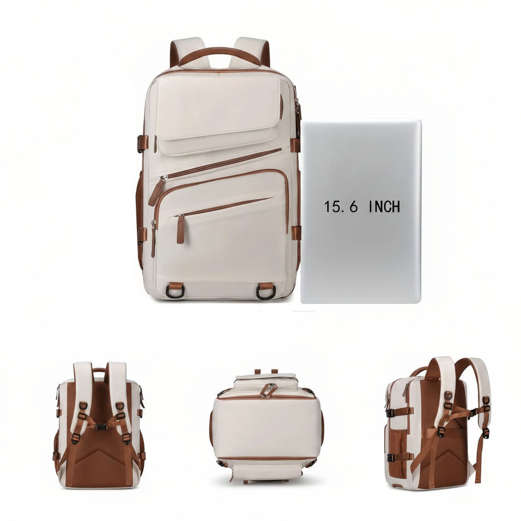 Unisex Casual Nylon Large Capacity Laptop Travel Backpack 2521