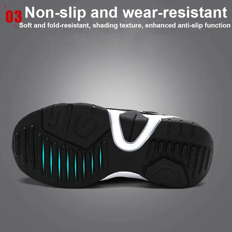 Kids' Comfortable Leather Running Sports Sneakers