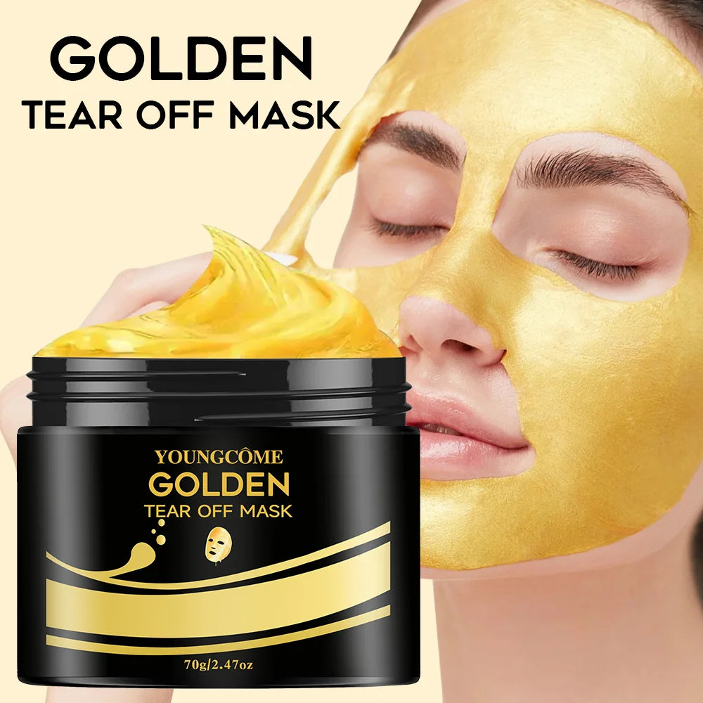 Women's 24K Gold Tear Off Deep Cleansing Peel Face Mask YH1401