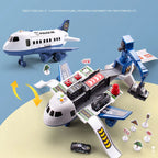 Kids' Airplane Track Toy Set with Lights and Sound