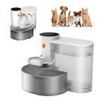 Automatic Stainless Steel Pet Water Dispenser 3L Wireless Drinking Fountain for Cats and Dogs