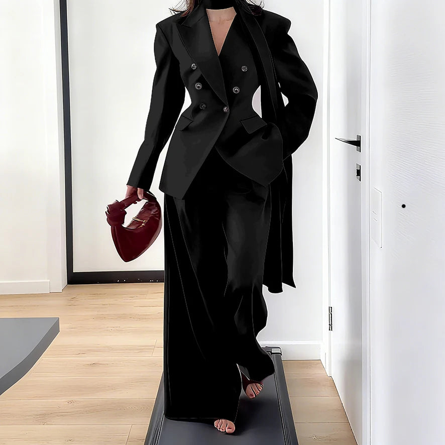 Men's Tailored Two-Piece Blazer and Pants Suit