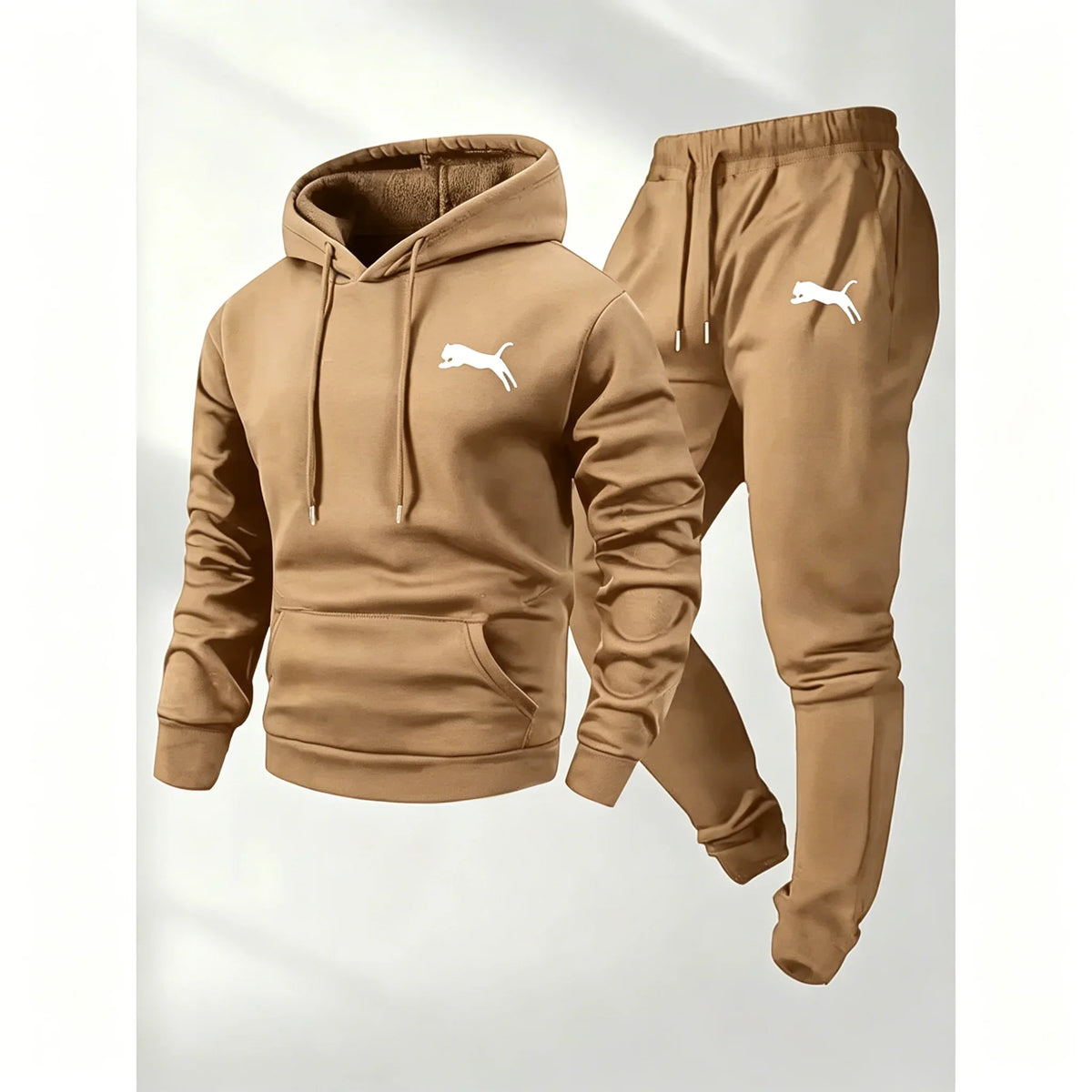 Men's Casual Hoodie and Sweatpants Two Piece Tracksuit Set
