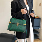 Women's Solid PU Leather Shoulder Crossbody Bag