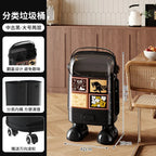 Multi-Layer Kitchen Trash Can with Lid and Odor Control