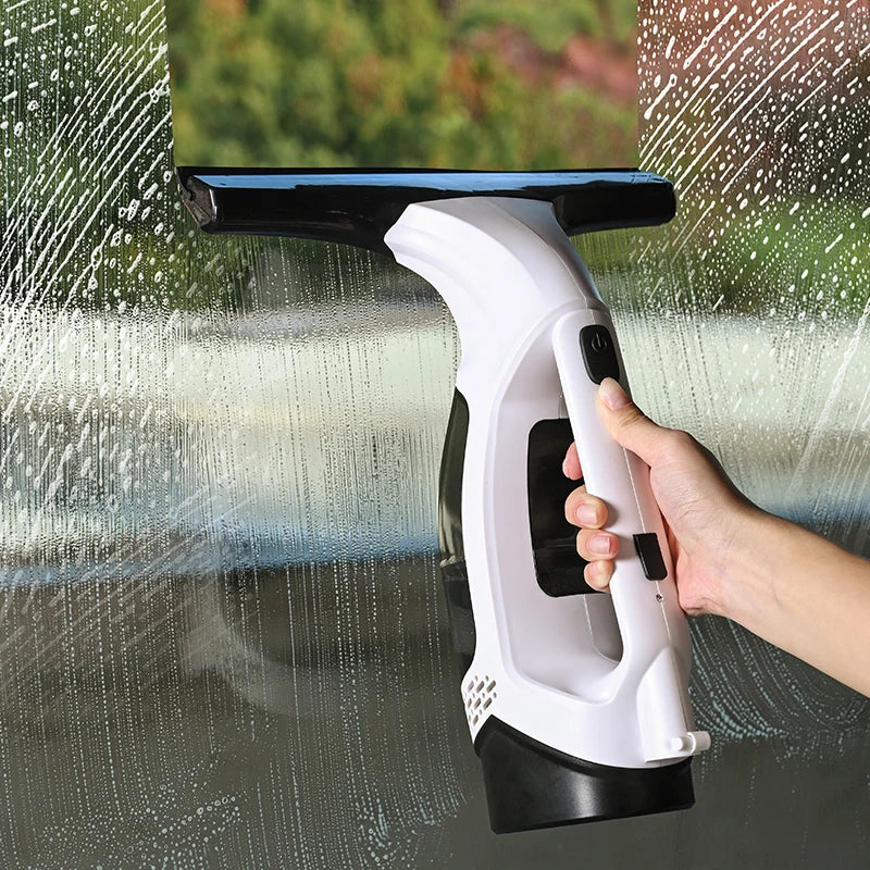 Electric Handheld Window Cleaner and Scrubber with Telescopic Handle