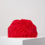 Y2K Faux Fur Kiss Lock Clutch Bag Women's Large Capacity