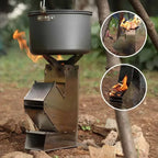 Collapsible Rocket Wood Stove for Camping and BBQ