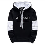 Men's Casual Printed Hoodie and Jogger Pants Tracksuit Set