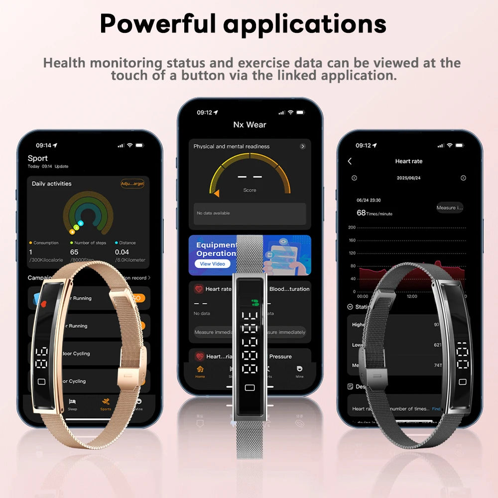 Waterproof Fitness Tracker Smart Band and Health Monitor Smartwatch