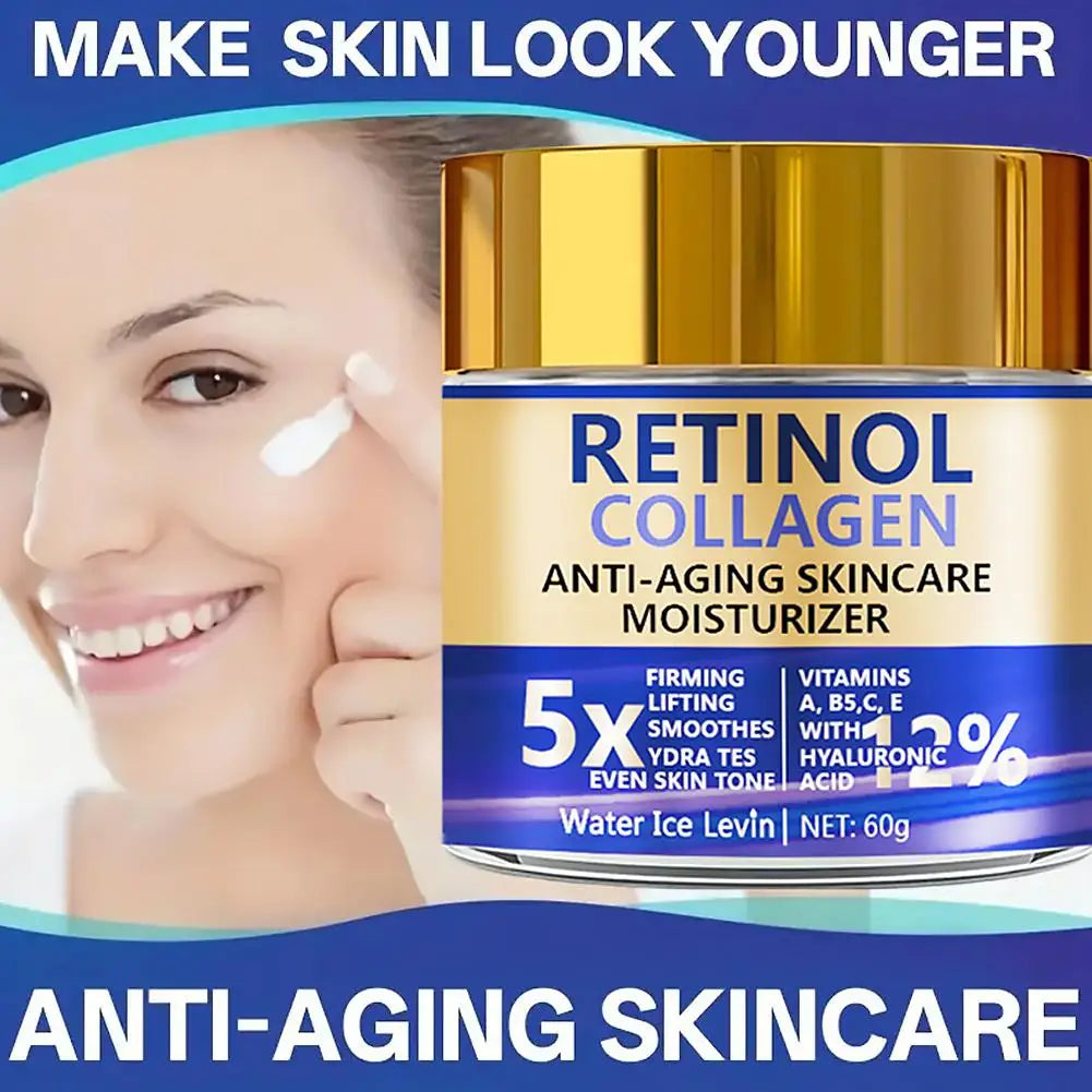 Unisex Retinol & Collagen Moisturizing Day & Night Face Cream 2.1 oz