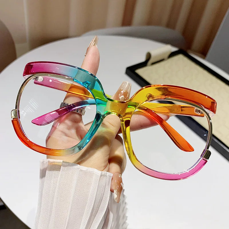 Women's Trendy Round Frame Oversized Reading Glasses