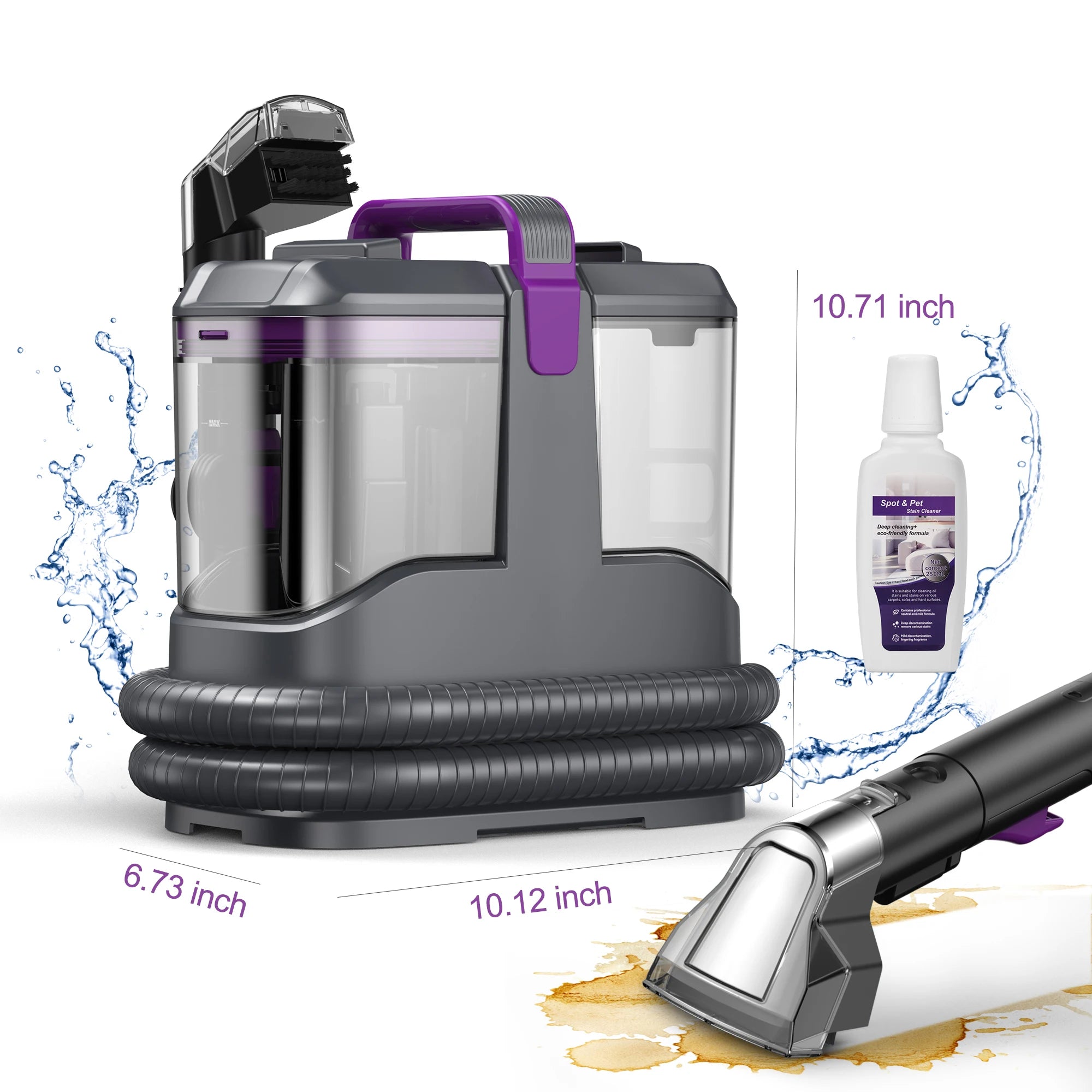 Portable Carpet and Upholstery Spot Cleaner with Wet Sprayer 450W C9