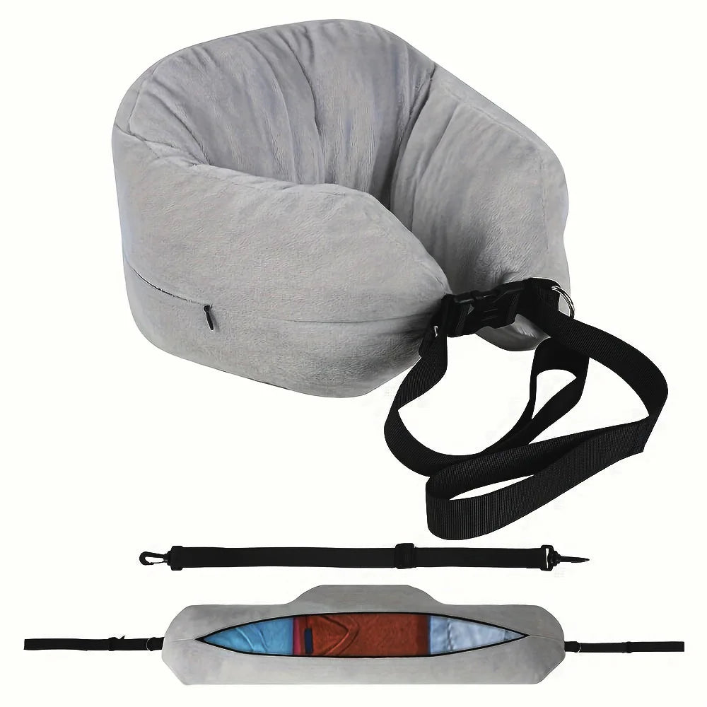 G3424 U-Shaped Travel Neck Pillow Washable Polyester Support