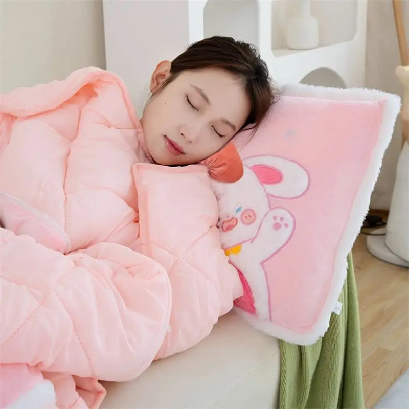 Wearable Fleece Blanket and Cozy Sherpa Hoodie Wrap