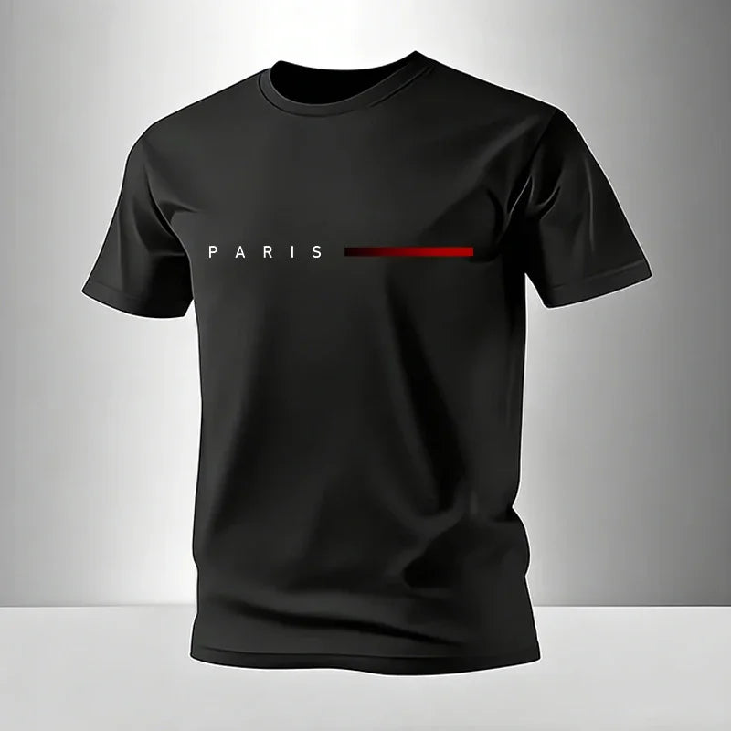 Men's Casual Round Neck T-Shirt and Sweatpants Set