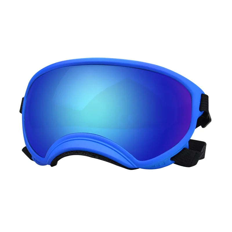 Dog Fashion Sports Sunglasses with Adjustable Strap Anti-Fog Pet Goggles