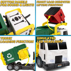 Kids Friction Powered Large Garbage Truck Toy Set