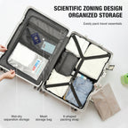 Unisex Aluminum Frame Hard Shell Spinner Travel Suitcase AWN-2313
