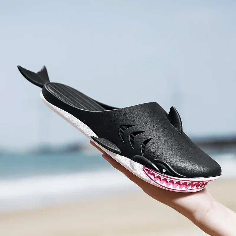 Men's Shark Cartoon Slides Non-Slip Beach Sandals