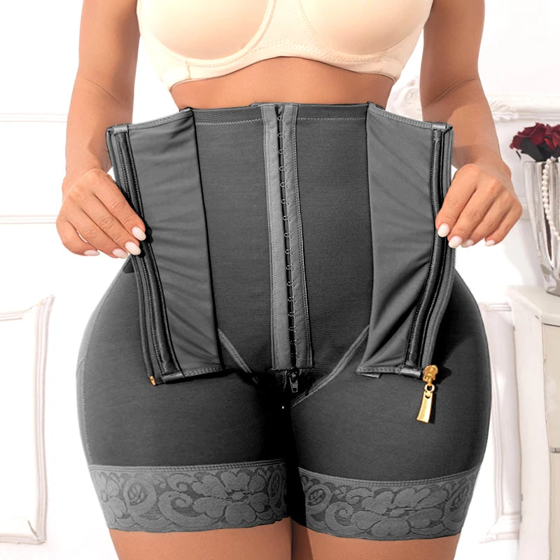 Women's High-Waist Tummy Control Shapewear Shorts With Butt Lift