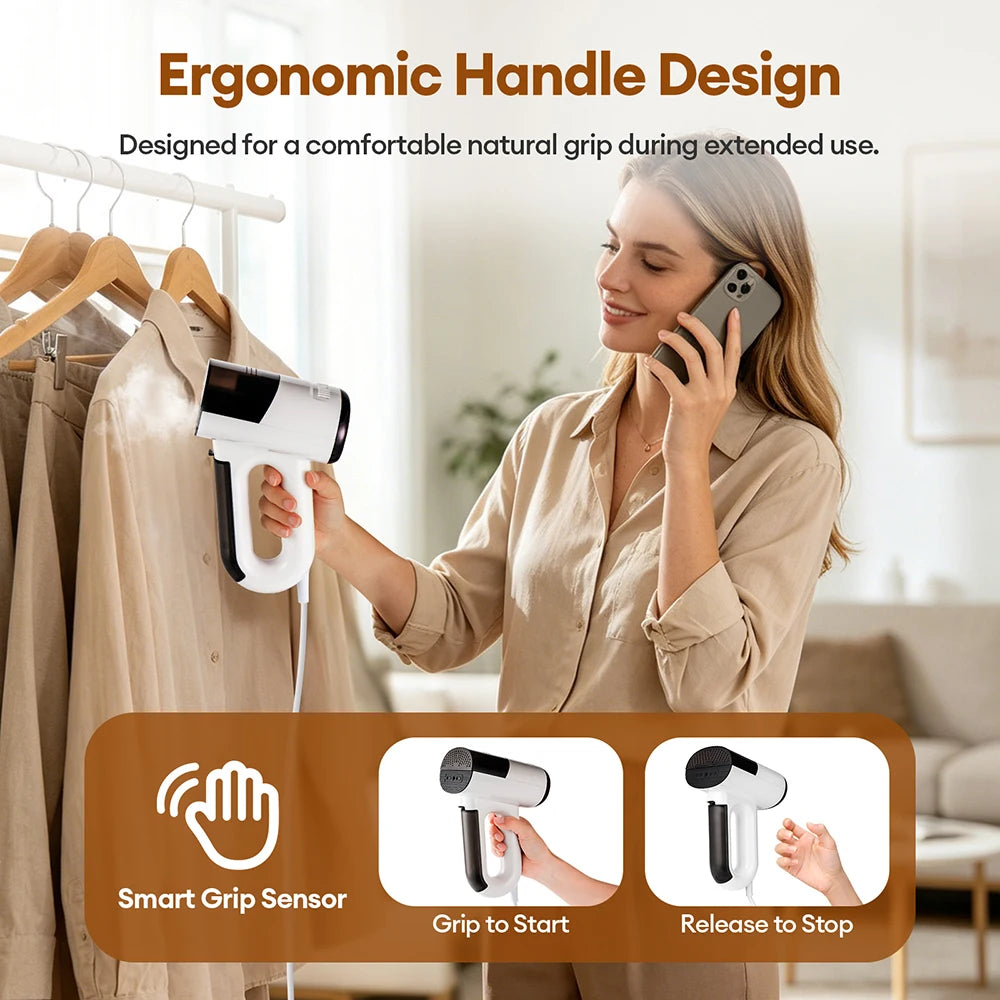 Portable Handheld Garment Steamer and Steam Iron with Fast Heating