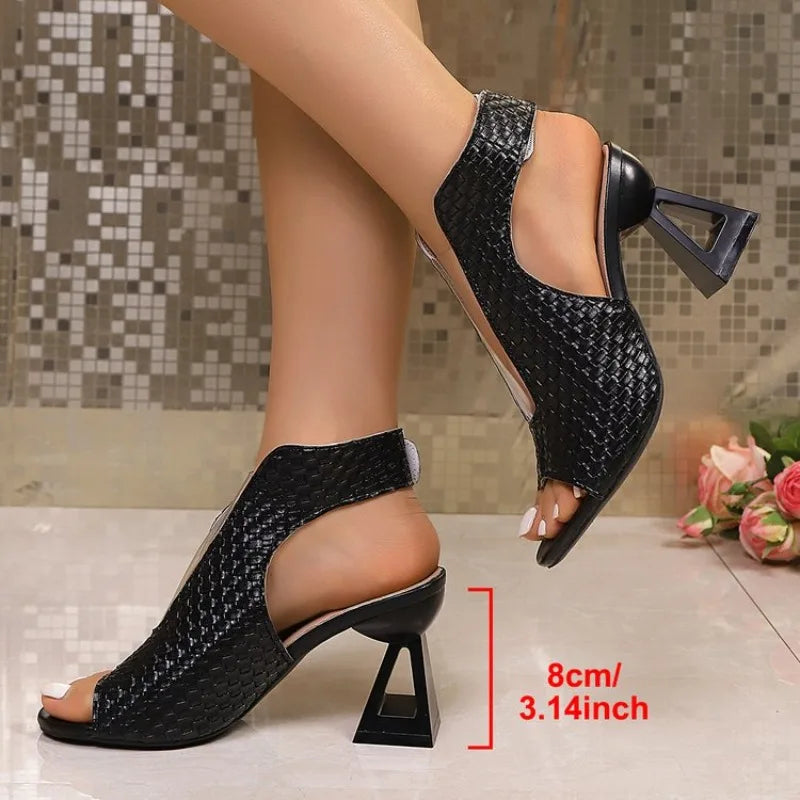 Open Toe High Heel Sandals for Women Comfortable Elegant Pumps