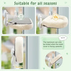 Window Cat Hammock Breathable Plush Suction Cup Foldable Pet Bed