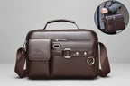 Men's Waterproof Retro Large Capacity Laptop Messenger Bag 88155