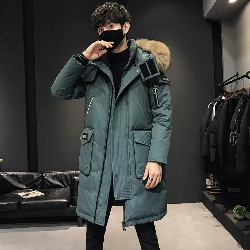Men's Thick Warm Hooded Winter Parka Coat