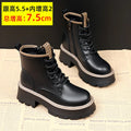 Women's Lace-Up Round Toe Square Heel Ankle Boots