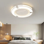 Modern Minimalist LED Ceiling Fan Light with Remote Control